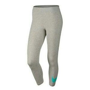 Nike Swoosh Grey Cropped 7/8 Cotton Leggings M